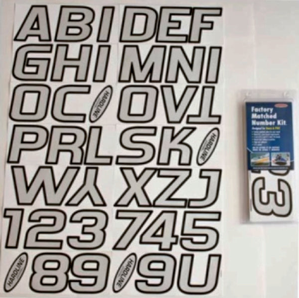 HARDLINE REGISTRATION NUMBER  SILVER AND BLACK SIBLK700