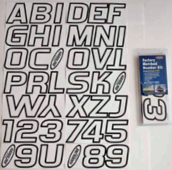 HARDLINE REGISTRATION NUMBER  WHITE AND BLACK WHBLK700