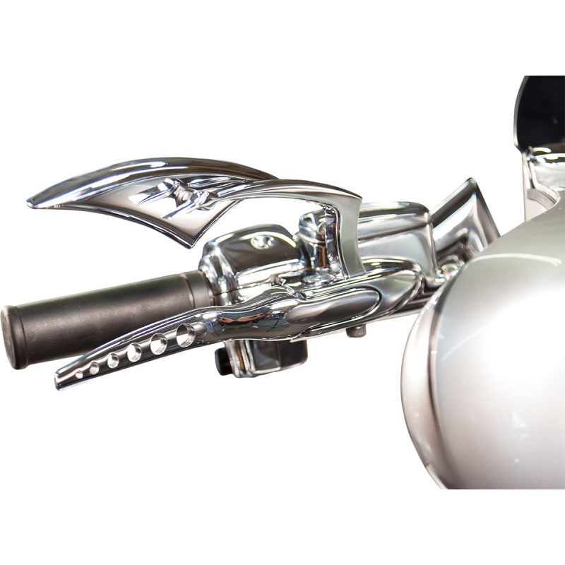 PAUL YAFFE BAGGER NATION 08-13 FLHT LEVERS RACING CHR RL-08-C