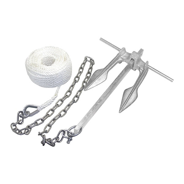 KIMPEX FLUKE CLAW ANCHOR #8 KIT W/50  ROPE 50577