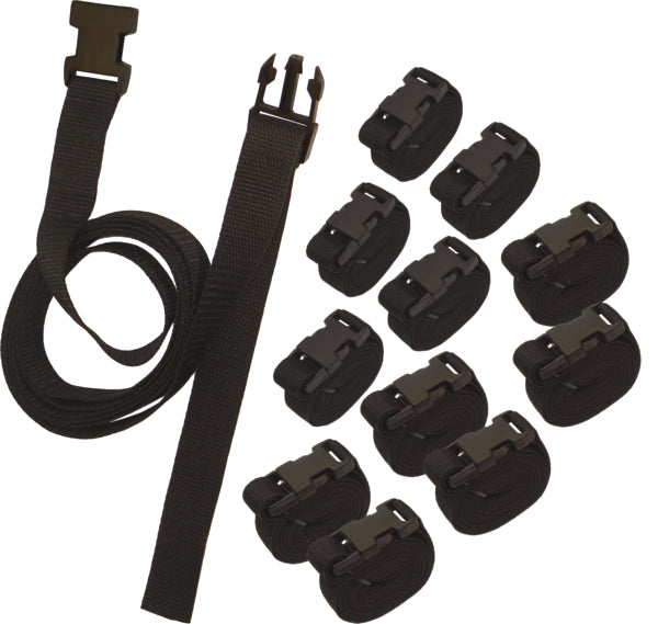 KIMPEX BOAT COVER TIE DOWN 1" X 8  BK QTY12 55133