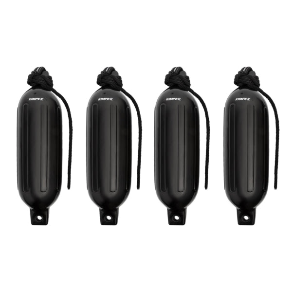 KIMPEX FENDER 6.5" X 23" W/ROPE QTY4 BK/G4 35058