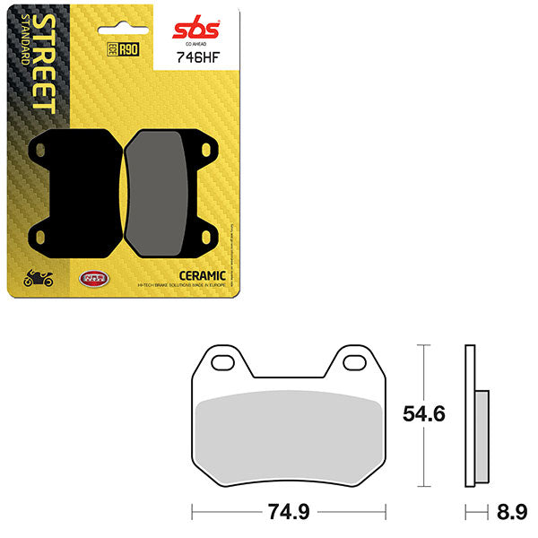 SBS ATV/UTV CERAMIC BRAKE PAD  6190746100