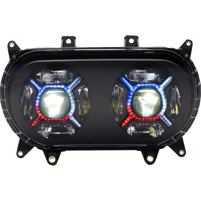 CUSTOM DYNAMICS HEADLIGHTS PGDBLX LED BLK PG-RG-B