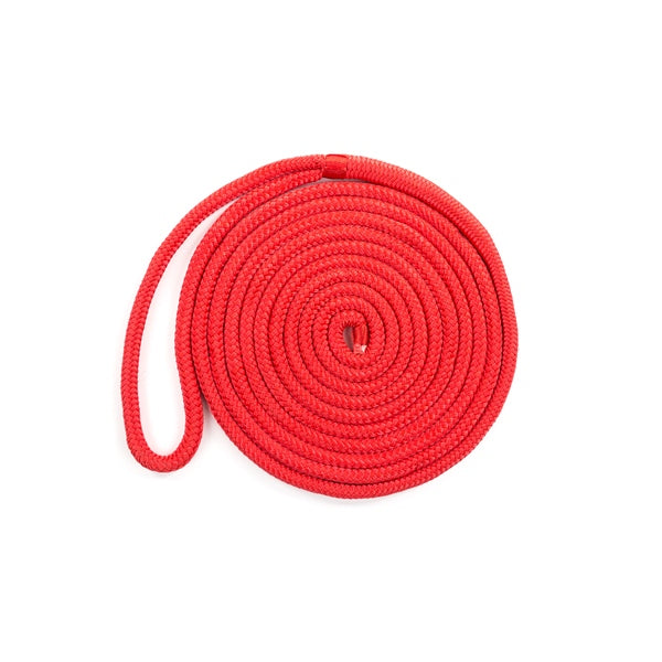 KIMPEX DOCK LINE 1/2"X15  BRAID MFP RED 748492
