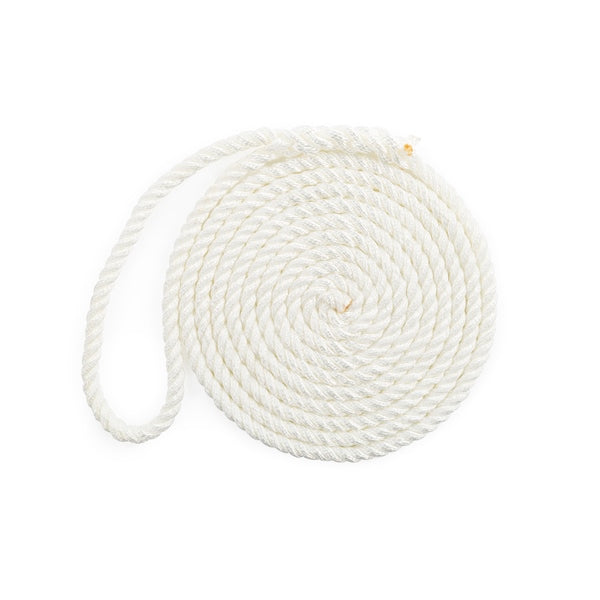 KIMPEX DOCK LINE 1/2"X20 3 STRAND TWIST NYL WH 52833