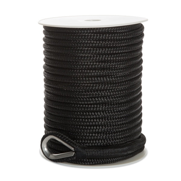KIMPEX ANCHOR LINE 1/2"X150  DOUB BRAID BK 748593
