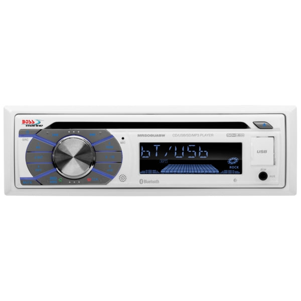 BOSS AUDIO PLAYER CD SINGLE DIN BTH WH MR508UABW