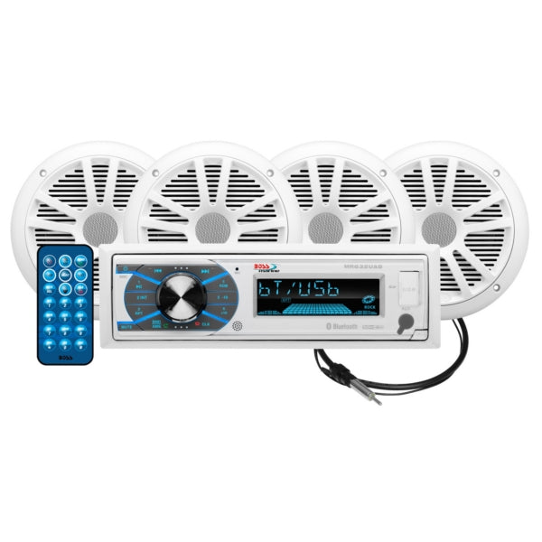 BOSS AUDIO RECEIVER KIT W/4 SPEAKERS MCK632WB.64
