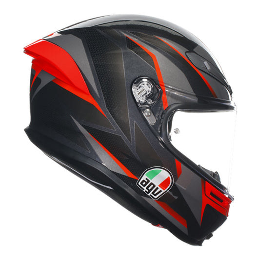 AGV K6 S SLASHCUT BLACK/GREY/RED L 2118395015014L