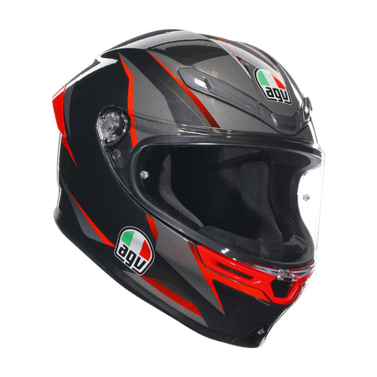 AGV K6 S SLASHCUT BLACK/GREY/RED L 2118395015014L