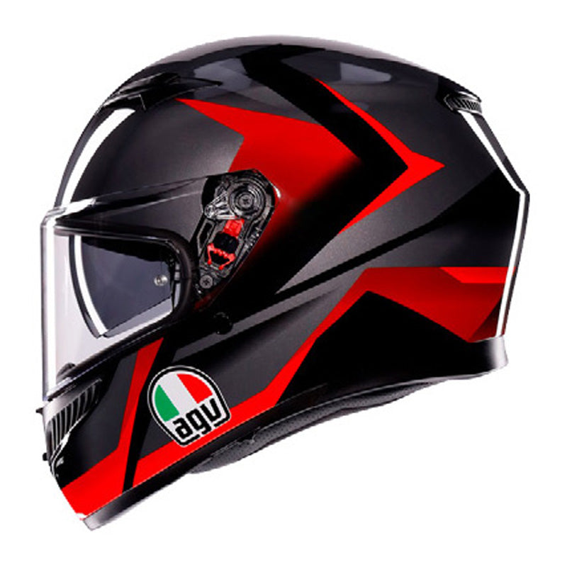 AGV K3 STRIGA BLACK/GREY/RED (L) 2118381001018L