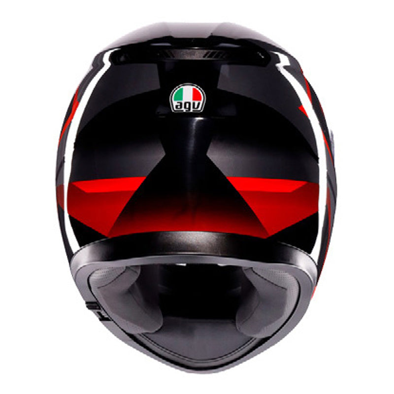 AGV K3 STRIGA BLACK/GREY/RED (L) 2118381001018L