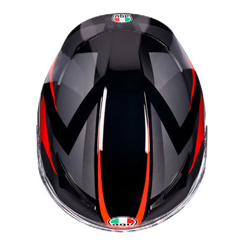 AGV K3 STRIGA BLACK/GREY/RED (L) 2118381001018L