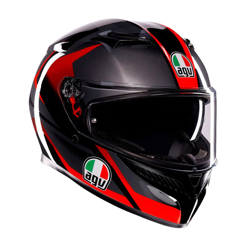 AGV K3 STRIGA BLACK/GREY/RED (L) 2118381001018L