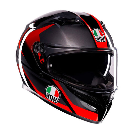 AGV K3 STRIGA BLACK/GREY/RED (L) 2118381001018L