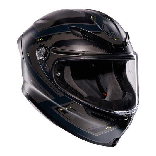 AGV K6 S ENHANCE MATT GREY/YELLOW FLUO (L) 2118395015022L
