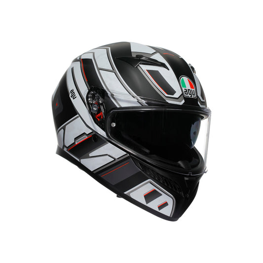 AGV K3 RIVIA MATT BLACK/WHITE (M) 2118381001019M