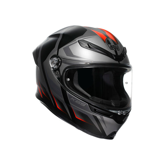 AGV K6 S KARVE MATT BLACK/GREY/RED (M) 2118395015024M