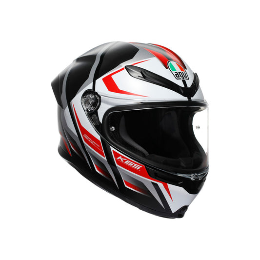 AGV K6 S KARVE MATT BLACK/WHITE/RED (M) 2118395015025M