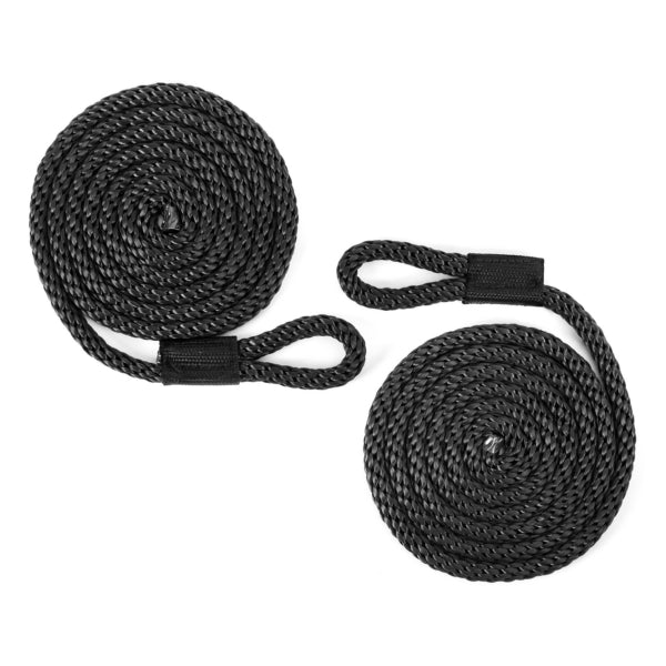 KIMPEX FENDER WHIP BRAIDED  3/8"X5  BK PAIR 52482