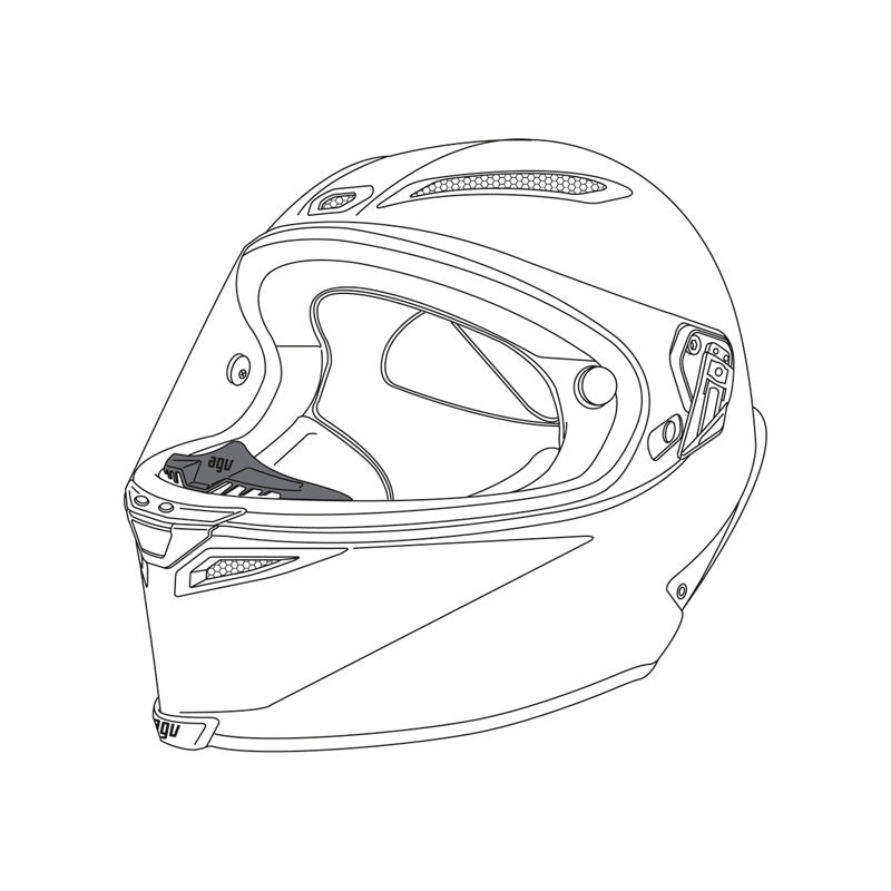 AGV BREATH DEFLECTOR PISTA/CORSA 20KIT60200999