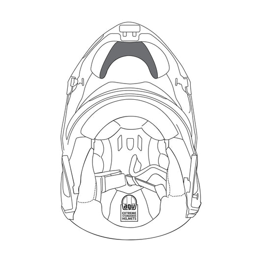 AGV WIND PROTECTOR - SUMMER SPORTMODULAR XL-3X 20KIT12003001