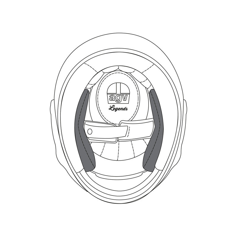AGV CHEEK PADS PREMIUM XS X3000 20KIT00116001
