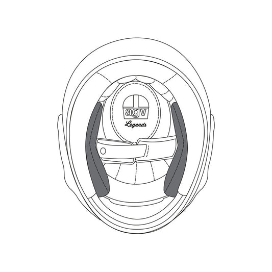 AGV CHEEK PADS PREMIUM XS X3000 20KIT00116001