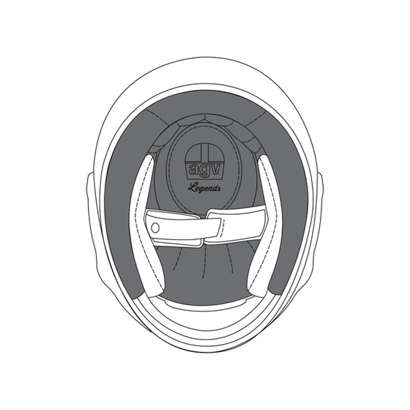 AGV REMOVABLE TOP LINER PREMIUM XS X3000 20KIT00109001