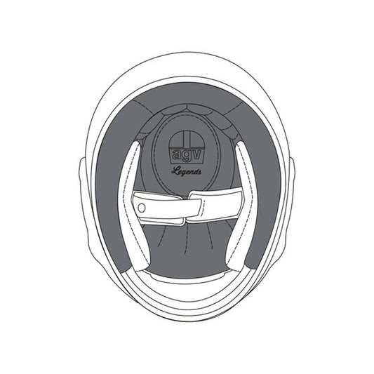 AGV REMOVABLE TOP LINER PREMIUM XS X3000 20KIT00109001
