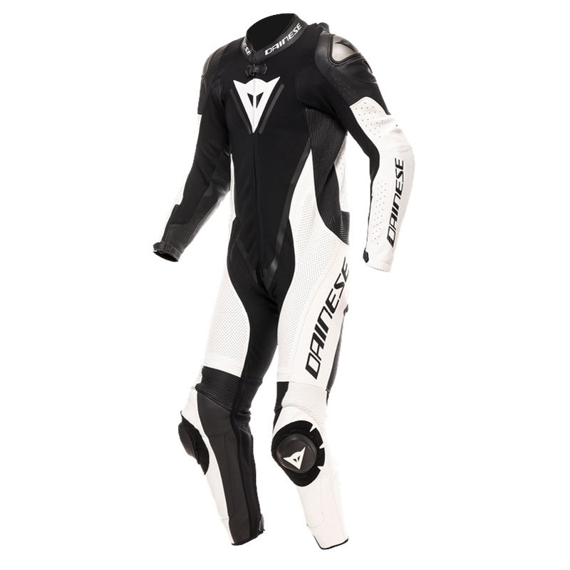DAINESE DEMON SPRINT PERF 1PC LTH SUIT BLK/WHT 50 15100064-318-50