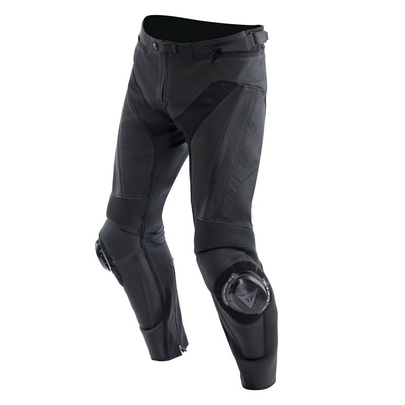 DAINESE DELTA 4 LEATHER PANTS PERF - BLACK/BLACK (50) 15500008-631-50