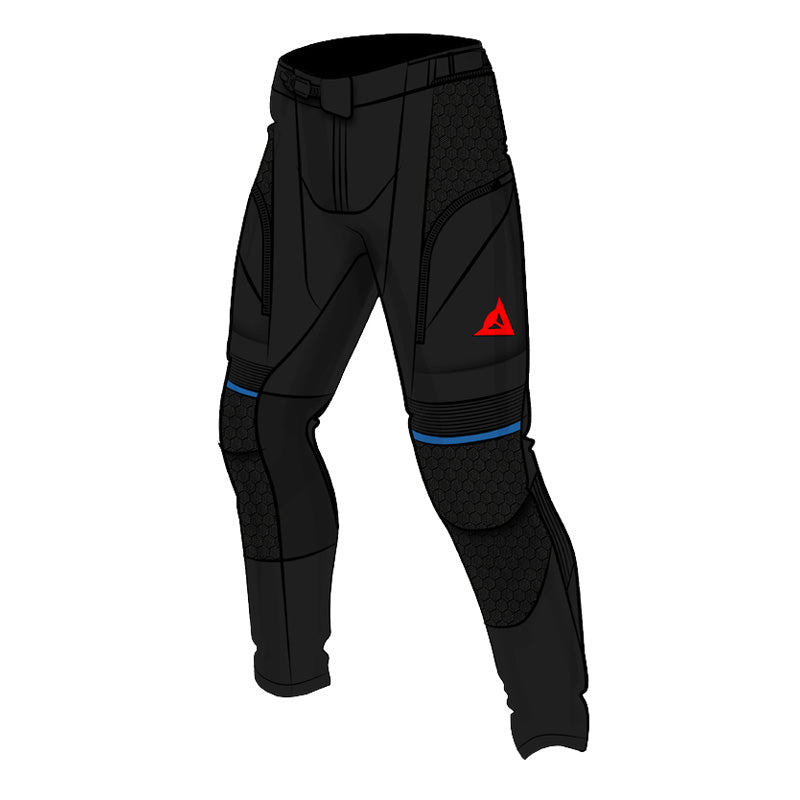DAINESE SUPER ADV ABSSHEL PANT BLK/BLUE 50 16700006-D01-50
