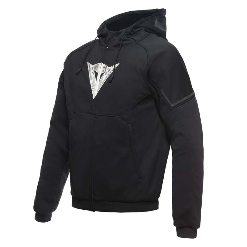 DAINESE DAEMON-X SAFETY HOODIE FULL ZIP BLK/BLK/WHT 50 1735263-948-50