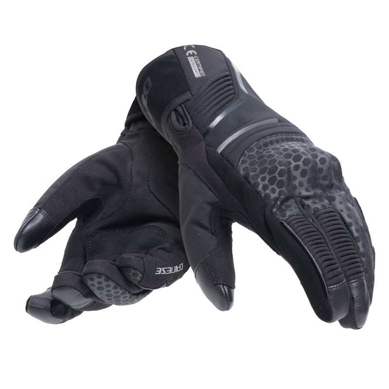 DAINESE TEMPEST 2 D-DRY SHORT GLOVES - BLACK (L) 18100006-001-L