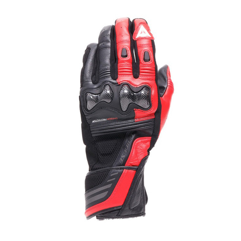 DAINESE REACTO CARBON LONG GLOVES BLACK/RED LAVA L 18100047-B78-L