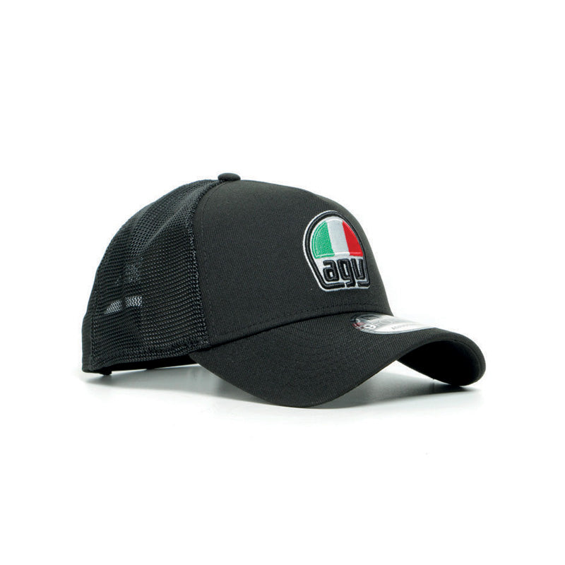 DAINESE AGV 9FORTY TRUCKER SNAPBACK CAP BLACK 1990083-001-N