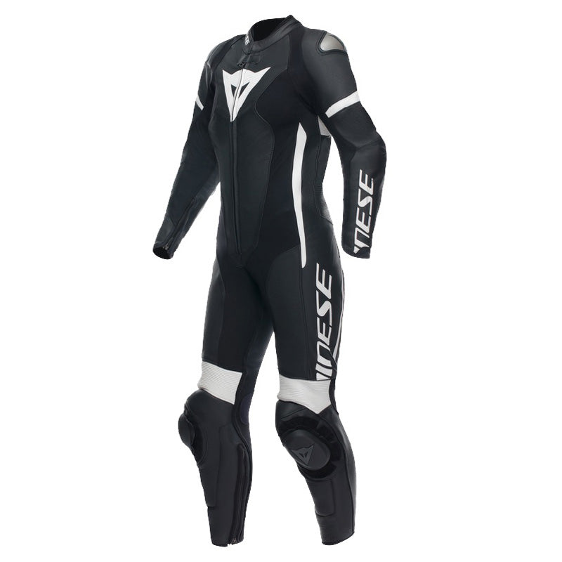 DAINESE GROBNIK LADY LTHR 1PC SUIT PERF. BLK/BLK/WHT 50 2513484-948-50