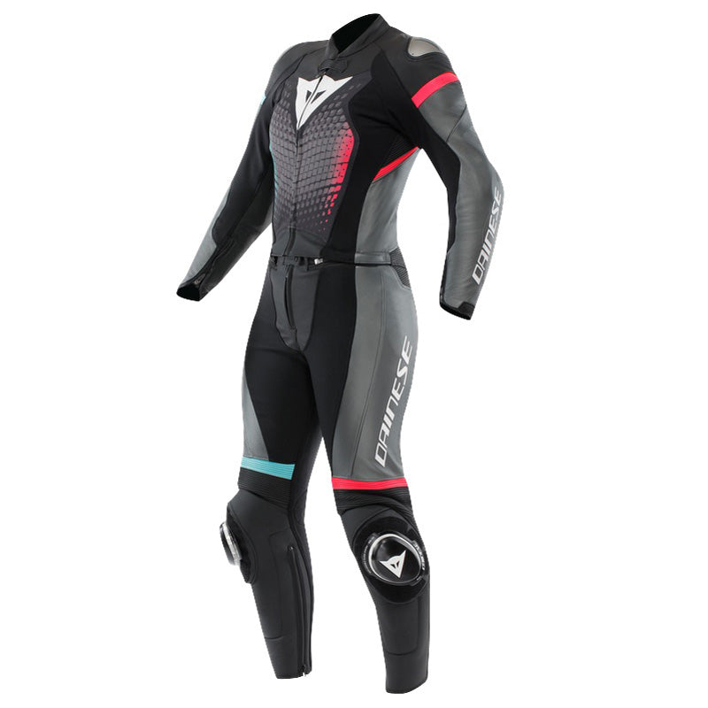 DAINESE FULMINEA 2PCS WMN LTH SUIT BLK/ANT/WHT 50 15100065-867-50