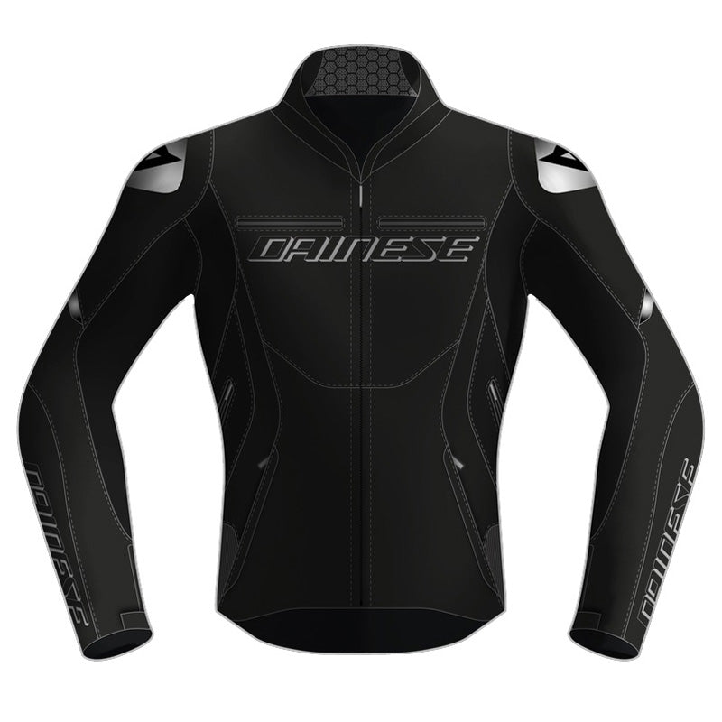 DAINESE RACING 5 PERF LADY LEATHER JACKET BLACK 50 15300035-631-50