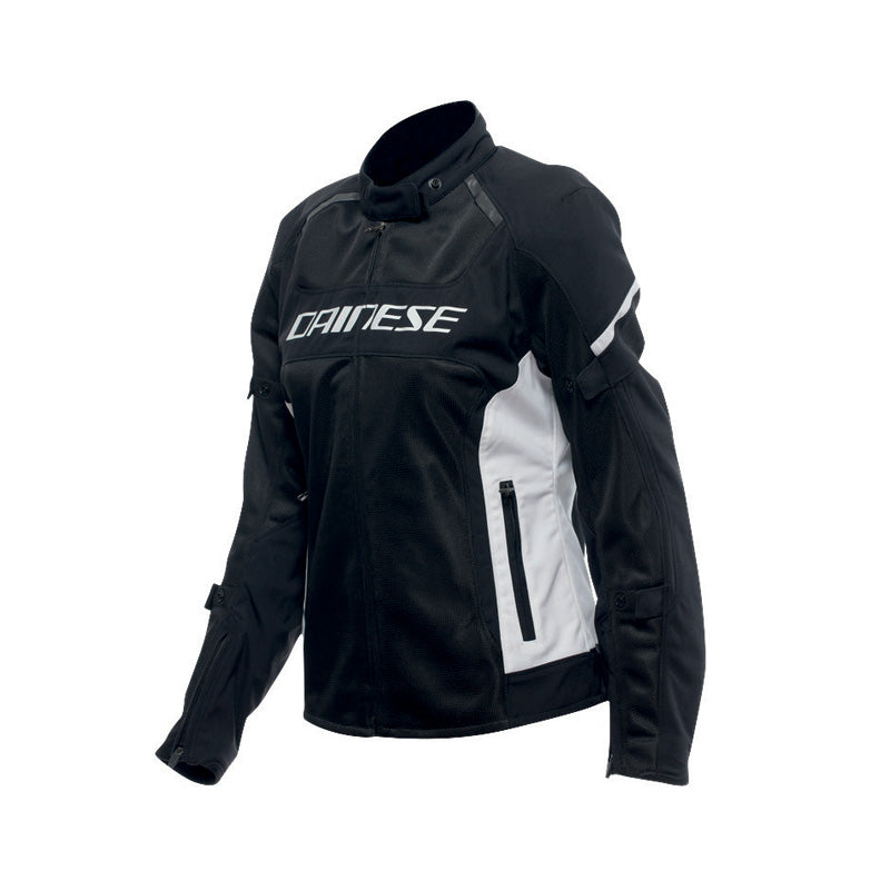 DAINESE AIR FRAME 3 TEX JACKET WOMAN BLACK/WHITE/WHITE 50 17300004-318-50