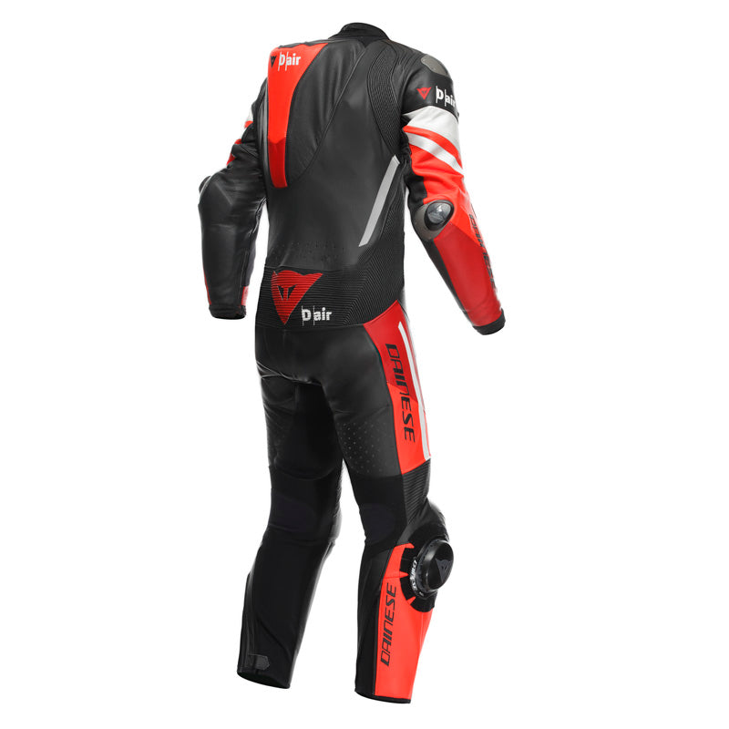 DAINESE MISANO 3 PERF D-AIR 1PC LTHR - BLK/RD/FLUO-RD (50 1D10031-12I-50