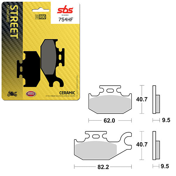 SBS ATV/UTV CERAMIC BRAKE PAD  6190754100