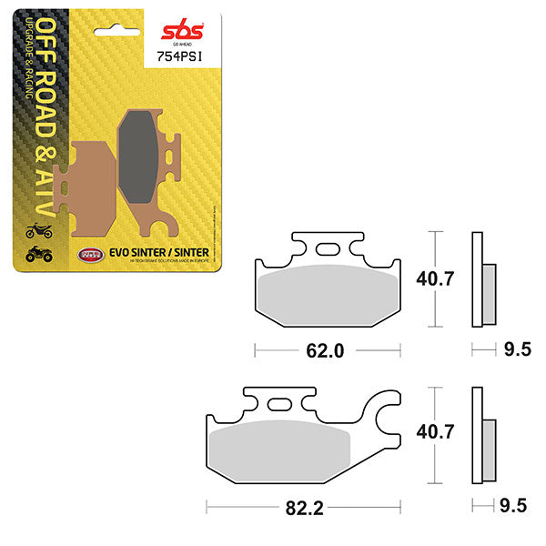 SBS EVO SINTER BRAKE PAD  6450754100