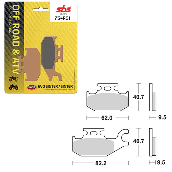 SBS EVO SINTER BRAKE PAD  6280754108