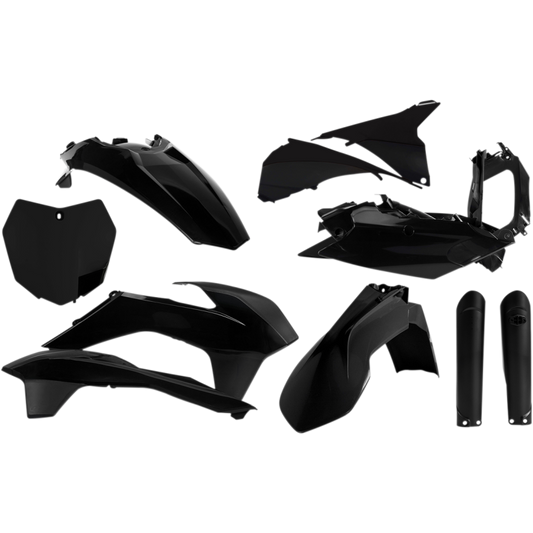 ACERBIS PLASTIC KIT- FULL SX, SX-F 125-450: BLK 2403090001