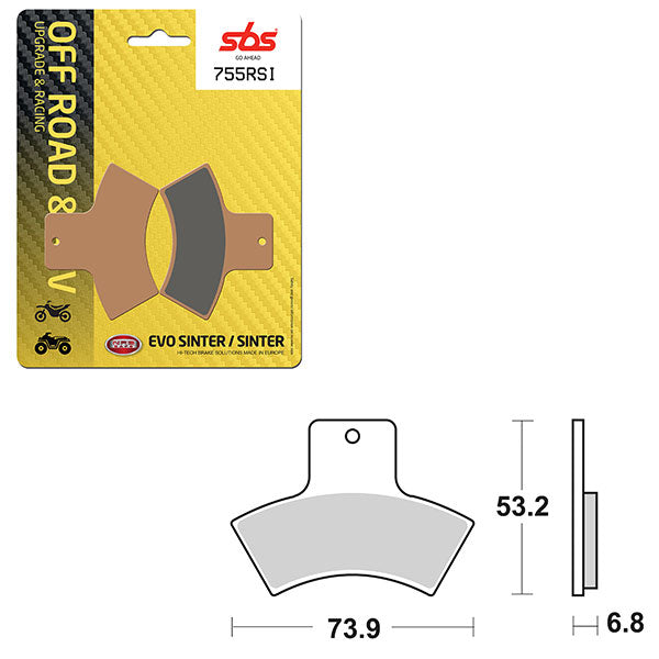 SBS EVO SINTER BRAKE PAD  6280755100
