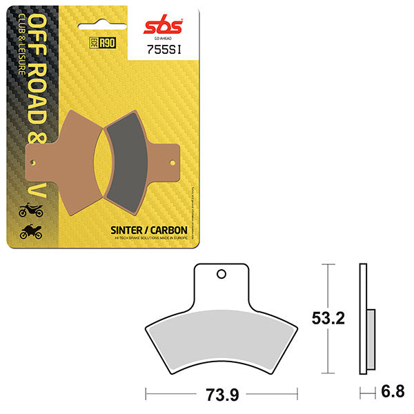 SBS ATV/UTV SINTER BRAKE PAD  6240755100