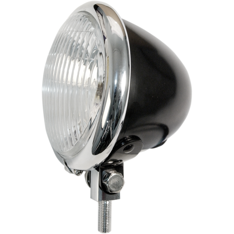 EMGO S/LAMP SHELL 4.5" BLK/CHR 66-84121BC